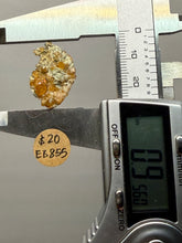 Load image into Gallery viewer, Hessonite Garnet Cluster on Matrix – Thumbnail Collector Specimen from Pakistan | High-Grade Orange-Red Garnet Crystals
