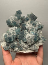 Load image into Gallery viewer, Premium Natural Blue Fluorite on Quartz Matrix

Collector Mineral Specimen – Inner Mongolia, China

Xianghualing Mine, Hunan Province, China
