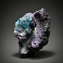 Load image into Gallery viewer, High-Grade Rare Purple-Green-Blue Cubic Fluorite | Cabinet Mineral Collector Specimen | Zhejiang Province, China
