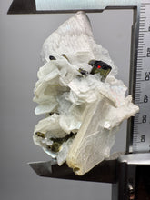 Load image into Gallery viewer, Dark Green Cap Stak Nala Tourmaline on Cleavelandite Matrix – Haramosh Mountains, Pakistan
