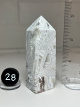 Load image into Gallery viewer, White Pseudomorph Agate after Anhydrite Obelisk Tower from Mexico
