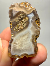 Load image into Gallery viewer, Polished Malawi Agate Half – High-Grade African Banded Agate Display Specimen
