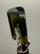 Load image into Gallery viewer, Blue Cap Dark Green Stak Nala Tourmaline with Cleavelandite – Haramosh Mountains, Pakistan | Thumbnail Specimen
