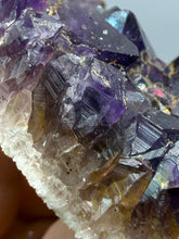 Load image into Gallery viewer, Premium Hematite-Phantom Deep Magenta Ametrine Cluster | Deccan Traps, India | Collector Mineral Specimen
