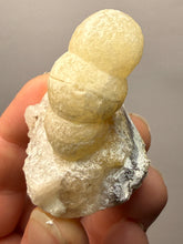 Load image into Gallery viewer, Rare Botryoidal Yellow Fluorite on Quartz Matrix  Collector Mineral Specimen – Maharashtra, India
