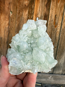 Mint Green Apophyllite Cluster • Maharashtra, India