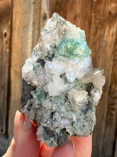 Load image into Gallery viewer, Mint Green (Disco Ball) Radial Apophyllite + White Heulandite • Maharashtra, India
