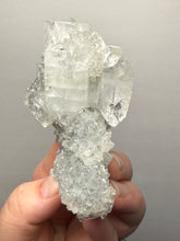 Load image into Gallery viewer, Druzy Chalcedony Stalactites with Druzy Clear Apophyllite | Maharashtra, India
