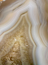 Load image into Gallery viewer, Polished Malawi Agate Half – High-Grade African Banded Agate Display Specimen
