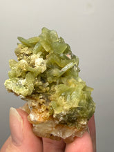 Load image into Gallery viewer, High-Grade Green Heulandite on Peach Stilbite Crystal Cluster | Deccan Traps, Maharashtra, India | Collector Mineral Specimen
