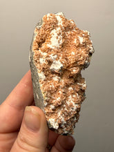 Load image into Gallery viewer, Peach Druzy Heulandite on Matrix – India | Rare Peach Crystal Mineral Specimen for Collectors &amp; Display
