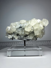 Load image into Gallery viewer, Rhombic Dodecahedron Optical Calcite on Druzy Quartz from Fujiian, Province China • High Grade Superb Quality • Fine Mineral Collector’s Showpiece
