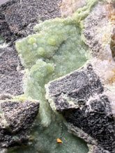Load image into Gallery viewer, High-Grade Green Wavellite Collectors Specimen - Radiating Botryoidal Crystal Formation - Arkansas, USA
