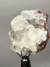 Load image into Gallery viewer, Lustrous Apophyllite over Red Heulandite (Zeolite Pocket) — Deccan Traps, Maharashtra, India
