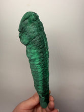 Load image into Gallery viewer, 8.5” Druzy Malachite Stalactite — Botryoidal “Cave” Formation | DR Congo  | Collector Mineral Specimen
