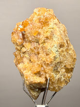 Load image into Gallery viewer, Hessonite Garnet Cluster on Matrix – Natural Collector Specimen from Pakistan | High-Grade Orange-Red Garnet Crystals

