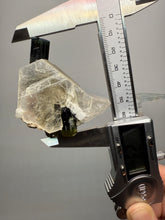 Load image into Gallery viewer, Blue Cap &amp; Green Cap Dark Green Stak Nala Tourmaline on Cleavelandite Matrix – Haramosh Mountains, Pakistan
