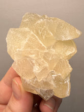 Load image into Gallery viewer, Rare Druzy Golden “Diamond” Calcite on Zeolite Matrix — Maharashtra, India | Collector Cabinet Specimen
