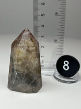 Load image into Gallery viewer, Dendrite Manganese Included Iron Oxide Quartz (Golden Healer) Obelisk Tower • RARE
