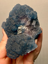 Load image into Gallery viewer, Superb Purple Phantom “Blueberry” Fluorite on Candle Quartz | Huanggang Liang, Inner Mongolia, China
