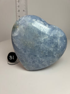 Blue Celestite Heart