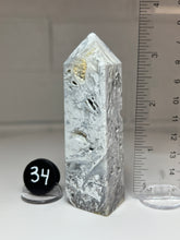 Load image into Gallery viewer, White Pseudomorph Agate after Anhydrite Obelisk Tower from Mexico
