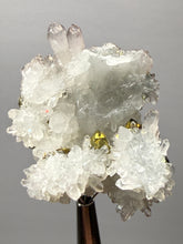 Load image into Gallery viewer, Chalcopyrite on Quartz Specimen | Borieva Mine, Madan Ore Field, Rhodope Mountains, Bulgaria
