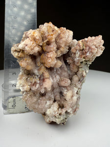 Pink Flower Quartz Cluster • Peru