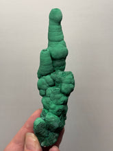 Load image into Gallery viewer, 5.5” High-Grade Malachite Stalactite “Cave” Formation | DR Congo | Mineral Collector Specimen
