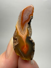 Load image into Gallery viewer, Polished Malawi Agate Half – High-Grade African Banded Agate Display Specimen
