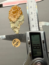 Load image into Gallery viewer, Hessonite Garnet Cluster on Matrix – Natural Collector Specimen from Pakistan | High-Grade Orange-Red Garnet Crystals
