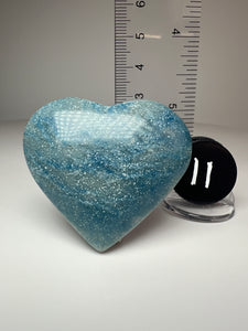 Blue Trolleite from Brazil • Heart