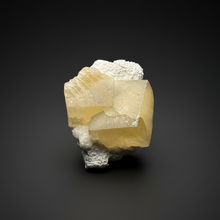 Load image into Gallery viewer, Rare Druzy Golden “Diamond” Calcite on Zeolite Matrix — Maharashtra, India | Collector Cabinet Specimen

