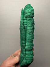 Load image into Gallery viewer, 8.1” High-Grade Malachite Stalactite “Cave” Formation | DR Congo | Mineral Collector Specimen
