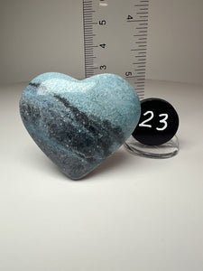 Blue Trolleite from Brazil • Heart