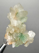 Load image into Gallery viewer, High-Grade Gemmy Green Apophyllite on White Stilbite  | Deccan Traps, Maharashtra, India
