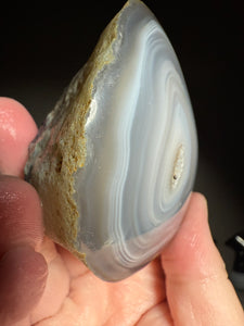 Rare Midnight Muse Parallax Agate – Madhya Pradesh, India | Farmer-Found, Natural Chalcedony