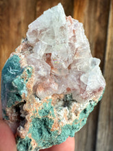 Load image into Gallery viewer, Red Apophyllite on Green Heulandite • Maharashtra, India
