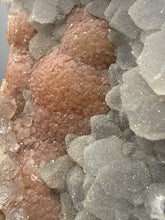 Load image into Gallery viewer, Rare Botryoidal Orange Fluorite on Druzy Quartz Matrix

Collector Mineral Specimen — Maharashtra, India
