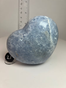 Blue Celestite Heart