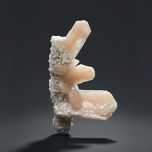 Load image into Gallery viewer, Gemmy Stilbite Crystals on Volcanic Stalactite — Deccan Traps, Maharashtra, India
