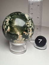 Load image into Gallery viewer, Pink Blossom Green Smoky Garden Quartz Sphere from Madagascar
