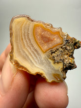 Load image into Gallery viewer, Polished Malawi Agate Half – High-Grade African Banded Agate Display Specimen
