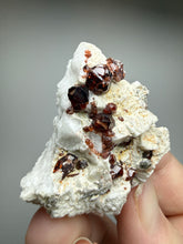 Load image into Gallery viewer, High-Grade Naturally Faceted Red Spessartine Garnet on Matrix — Skardu, Pakistan
