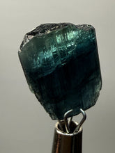 Load image into Gallery viewer, Raw Natural Blue Indicolite Tourmaline Gemstone – Mineral Thumbnail Specimen from Pakistan
