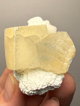 Load image into Gallery viewer, Rare Druzy Golden “Diamond” Calcite on Zeolite Matrix — Maharashtra, India | Collector Cabinet Specimen

