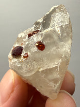Load image into Gallery viewer, High-Grade Naturally Faceted Red Spessartine Garnet on Matrix — Skardu, Pakistan
