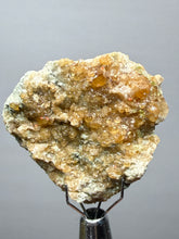Load image into Gallery viewer, Hessonite Garnet Cluster on Matrix – Thumbnail Collector Specimen from Pakistan | High-Grade Orange-Red Garnet Crystals
