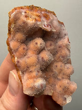 Load image into Gallery viewer, “Goblin Chalcedony” Pink &amp; Orange Druzy Botryoidal Stalactites — Tichka Massif, High Atlas, Morocco
