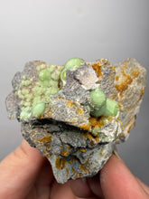 Load image into Gallery viewer, High-Grade Green Wavellite Collectors Specimen - Radiating Botryoidal Crystal Formation - Arkansas, USA
